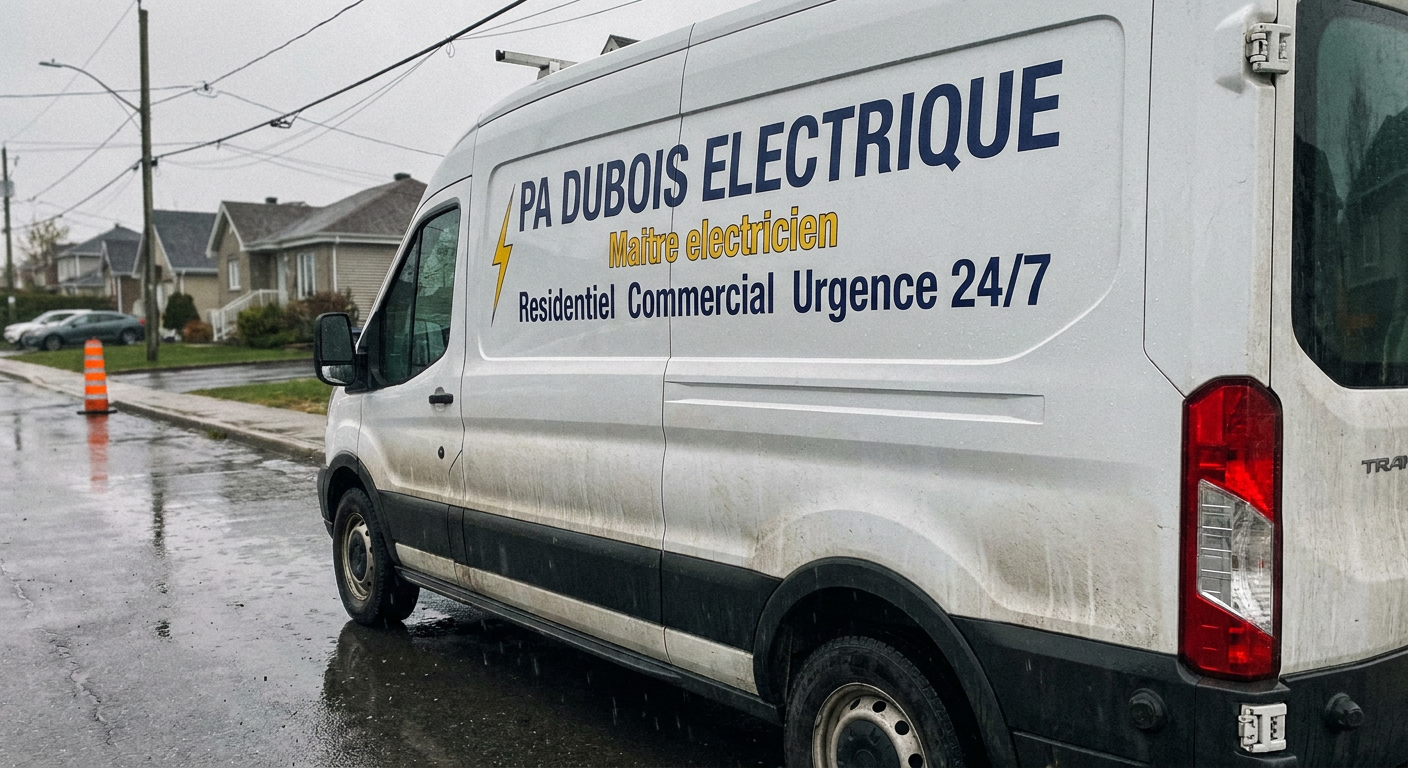 PA Dubois Électrique service van
